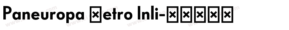 Paneuropa Retro Inli字体转换